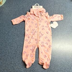 Princess Rose "Sleep and Play" Jumpsuit With Headband, Style#D00251